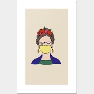 Frida Kahlo Social Distance Posters and Art